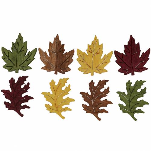 Floristik24 Scatter decoration leaf maple oak 4cm 72 pcs