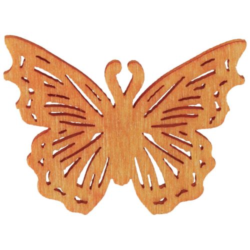 Product Scatter decoration butterfly wooden table decoration spring 4×3cm 72 pcs
