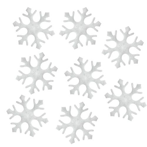 Product Scatter decoration snowflakes white 3.5cm 120p