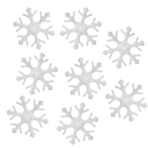 Floristik24 Scatter decoration snowflakes white 3.5cm 120 pcs