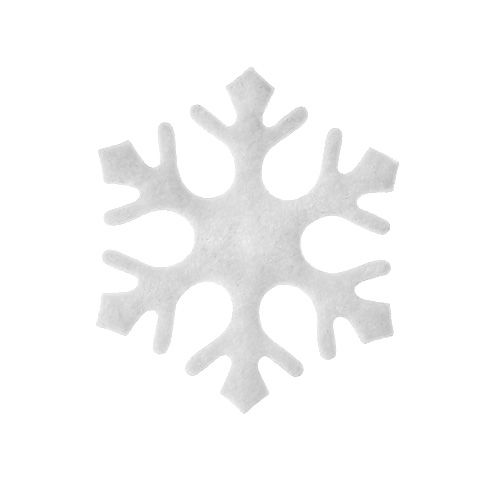 Product Scatter decoration snowflakes white 3.5cm 120 pcs