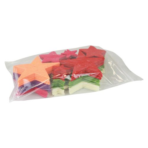 Floristik24 Scatter decoration stars, scattered Christmas pieces, colored, 108 pieces