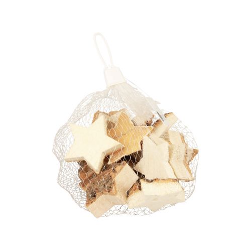 Floristik24 Scatter decoration Christmas stars wooden stars with bark Ø5cm 12 pcs