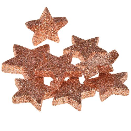 Product Scatter Decoration Christmas Stars Scatter Stars Pink Ø4/5cm 40 Pcs