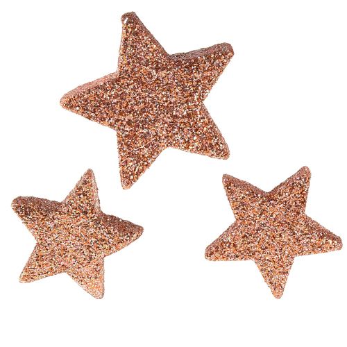Scatter Decoration Christmas Stars Scatter Stars Pink Ø4/5cm 40 Pcs