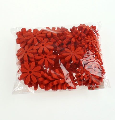 Floristik24 Felt Flowers Set in Orange 96pcs