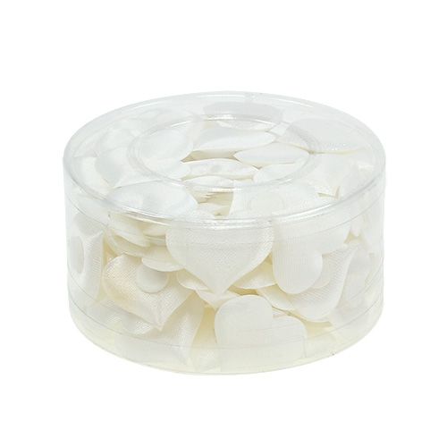 Floristik24 Decoration of heart white 28x32mm 100pcs