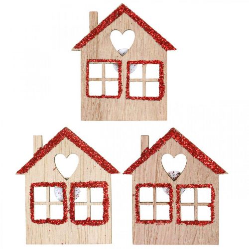 Floristik24 Scatter decoration Christmas Christmas decoration house 4.5×5cm 72 pcs