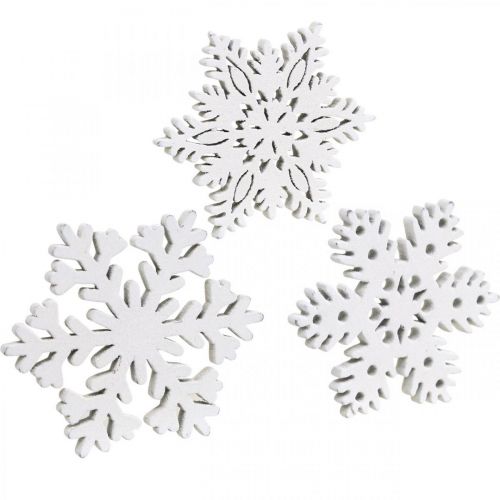Product Scatter parts snowflake, scatter decoration ice crystal 3.5cm 72pcs
