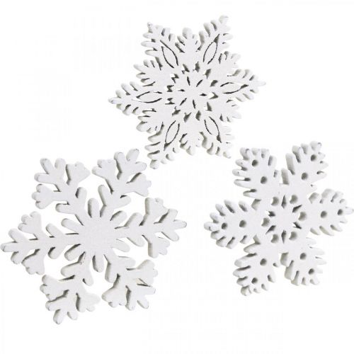 Product Snowflake scatter decoration, ice crystal 3.5cm 72 pcs