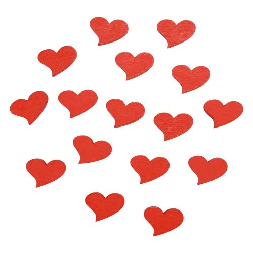 Product Scatter Decoration Hearts Decoration Wooden Hearts Table Decoration Red 2cm 180 Pcs