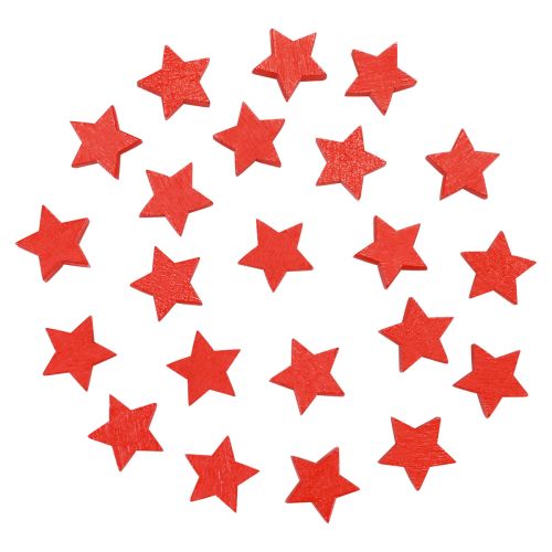 Floristik24 Scatter Decoration Christmas Stars Red Wooden Stars Ø1.5cm 300 Pcs