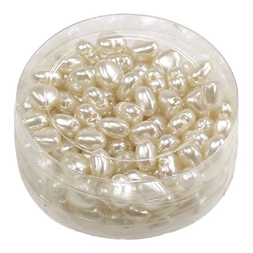 Floristik24 Scattering hearts cream 1cm 144pcs