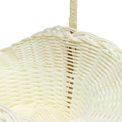 Floristik24 Scattering basket white Ø14cm H31cm