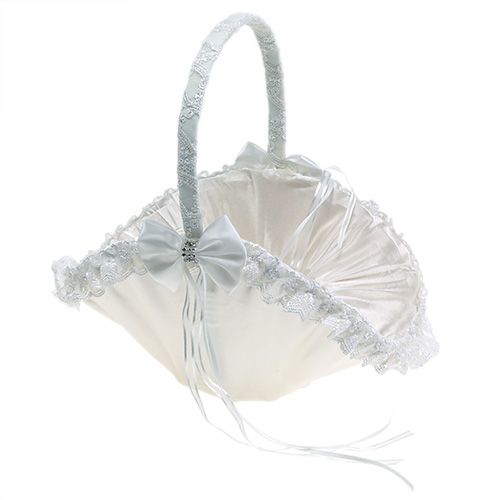 Litter basket wedding basket white 27cm