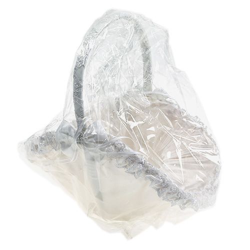 Floristik24 Litter basket wedding basket white 27cm