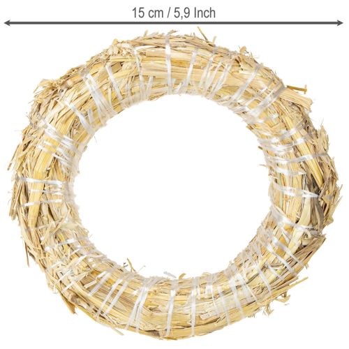 Product Straw wreath blank small straw wreath 15cm 3cm 10 pcs