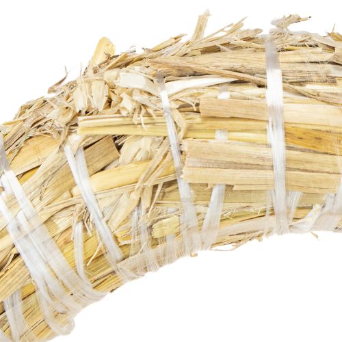 Product Straw wreath blank, straw wreath base, straw ring 15/3cm, 2 pieces