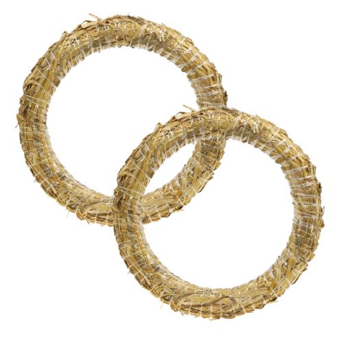 Product Straw wreath straw Roman blank for wreath 20/4cm 2pcs