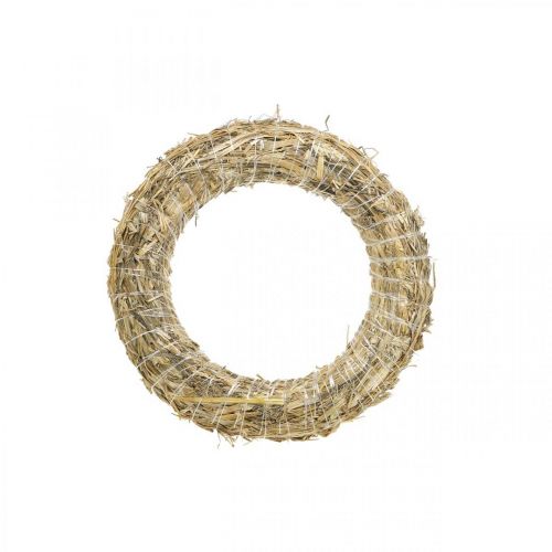 Product Straw wreath 25/6cm 10pcs