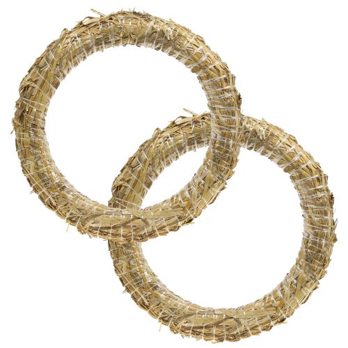 Straw wreath Straw Roman wreath blank 30/6cm 2pcs