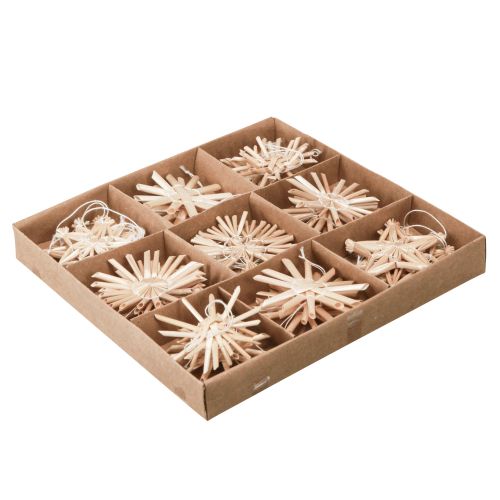 Product Straw Stars Christmas Christmas Tree Decorations Ø5-6cm 25 pcs