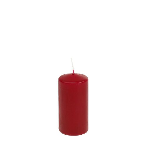 Floristik24 Pillar candles red candles H100mm Ø50mm old red 12pcs