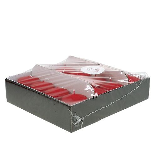 Product Pillar candle 100/60 red 16 pcs