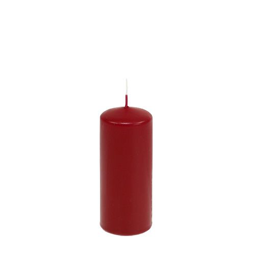 Pillar candles red Advent candles old red 120/50mm 24pcs
