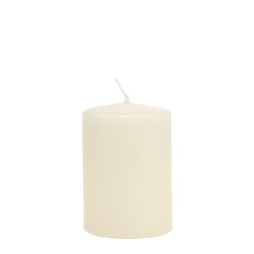 Floristik24 Pillar candle 120/80 cream 6pcs