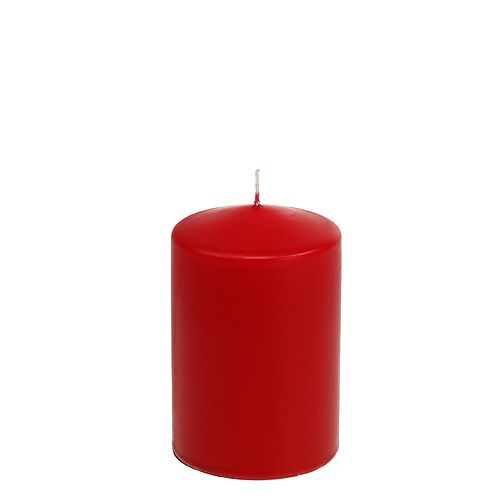 Floristik24 Pillar candle 120/80 red 6pcs