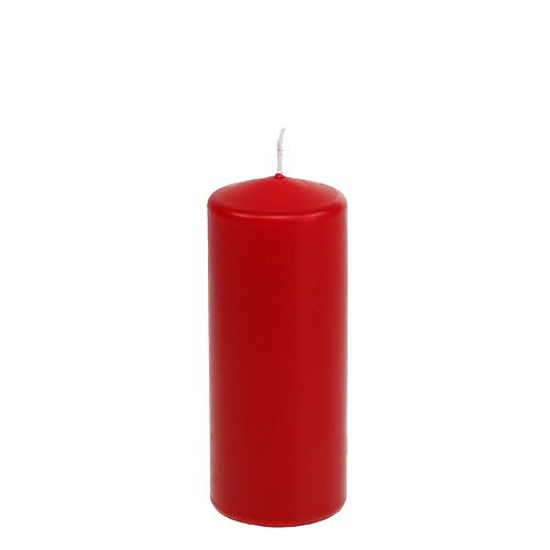 Pillar Candle 150/60 Red 8 Pcs