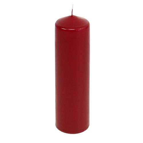 Pillar candles red Advent candles old red 200/50mm 24pcs