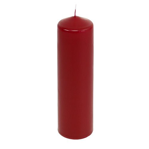 Floristik24 Pillar candles red Advent candles old red 200/50mm 24pcs