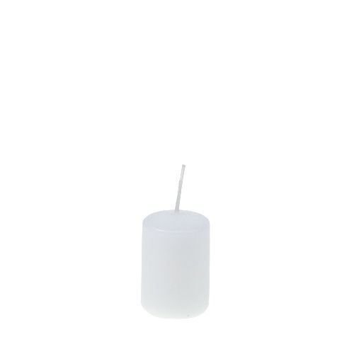 Pillar candles white Advent candles small candles 60/40mm 24 pcs