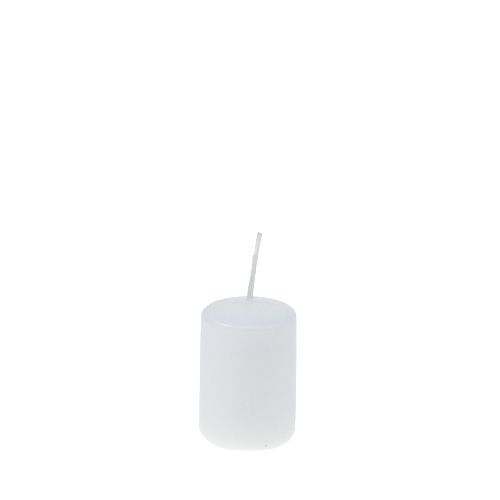 Floristik24 Pillar candles white Advent candles small candles 60/40mm 24pcs