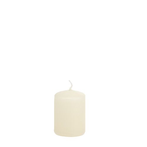 Pillar candles cream candles H70mm Ø50mm 12pcs