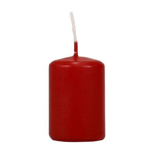 Floristik24 Pillar candles red Advent candles small old red 60/40mm 24pcs