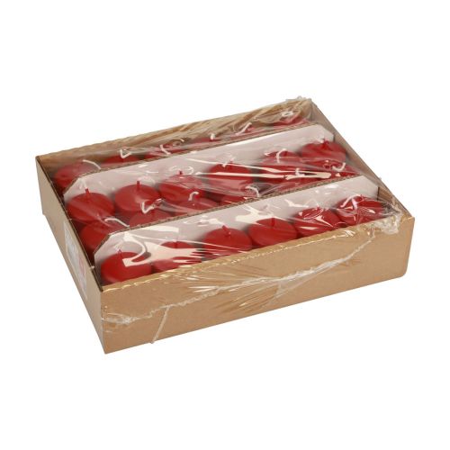 Floristik24 Pillar candles red Advent candles small old red 60/40mm 24pcs