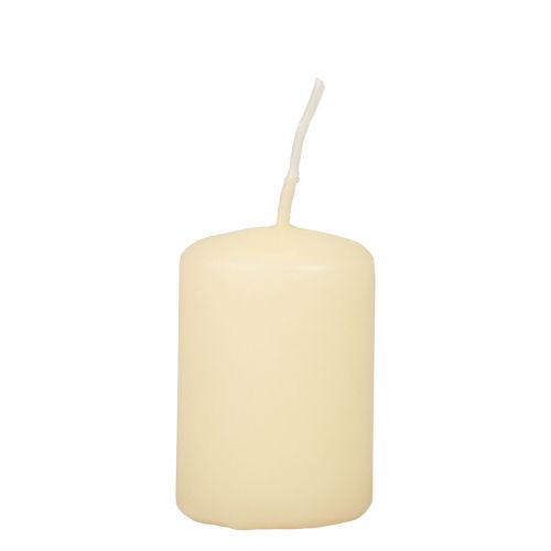 Pillar candles Advent candles candles cream 60/40mm 24pcs