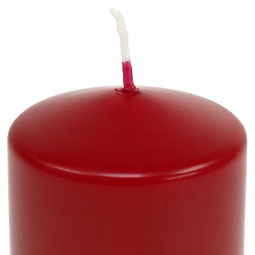 Product Pillar candles 80/80 old red 6 pcs