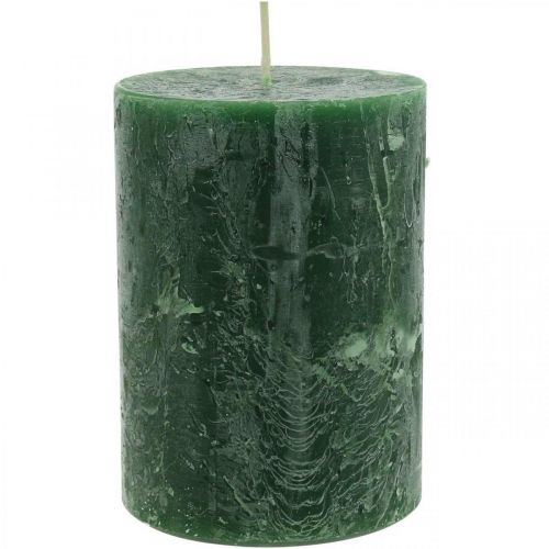 Product Solid Colored Candles Green Rustic Safe Candle 80×110mm 4pcs