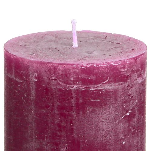 Product Pillar candles dyed Berry candles purple 60×80mm 4 pcs