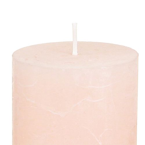 Product Pillar Candles Solid Colored Light Pink Candles Pink 50×100mm 4 Pcs