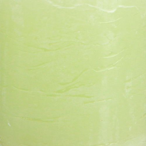 Product Pillar candles colored candles lime green 70×80mm 4 pcs