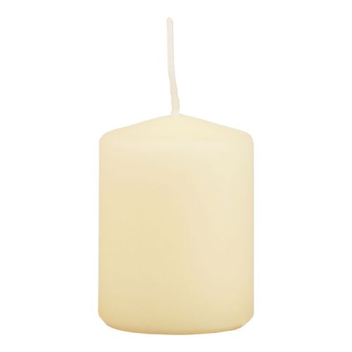 Pillar candles cream Advent candles small 70/50mm 24pcs