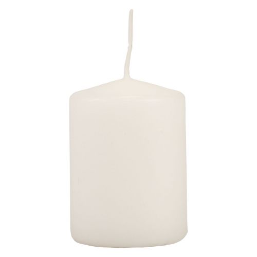Pillar candles white Advent candles small candles 70/50mm 24pcs