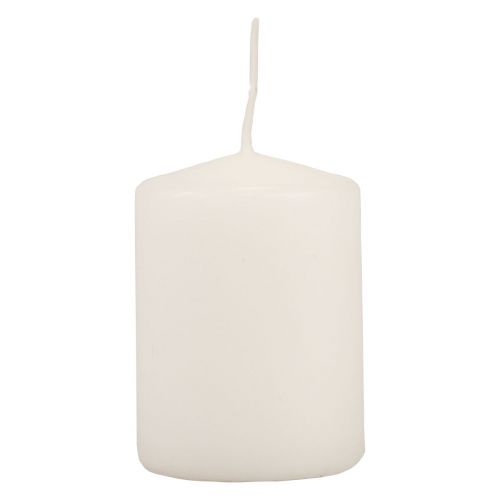 Floristik24 Pillar candles white Advent candles small candles 70/50mm 24 pcs