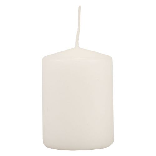 Floristik24 Pillar candles white Advent candles small candles 70/50mm 24pcs