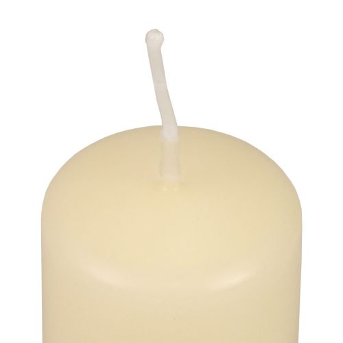 Product Pillar candles cream Advent candles candles 100/50mm 24pcs